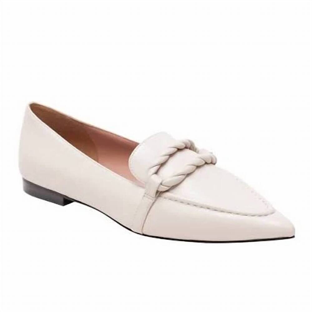 NEW LINEA PAOLO women's matisse pointed toe loafer in cream